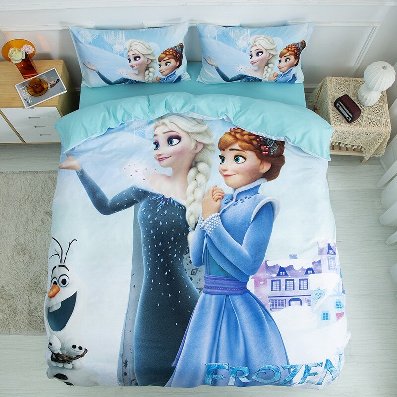 Set Biancheria Da Letto Anna, Elsa E Olaf