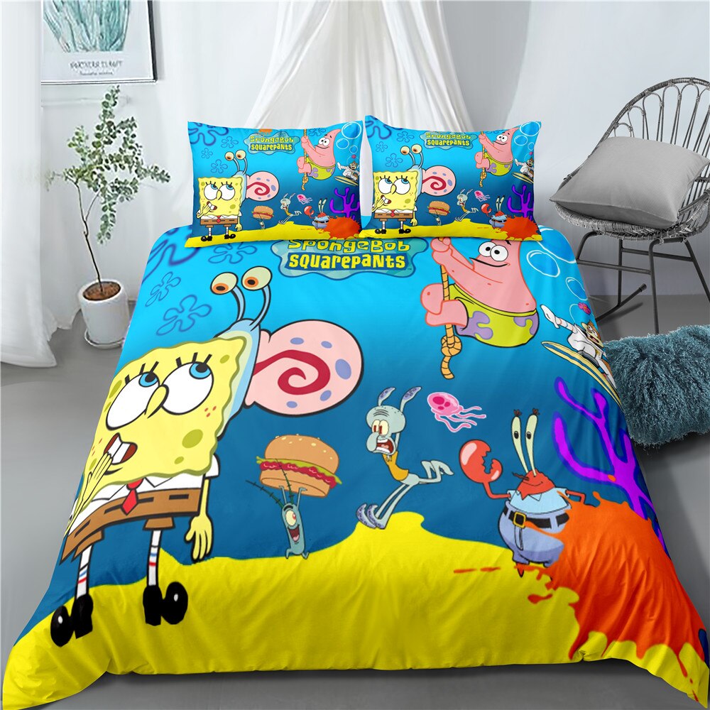 Copripiumino Con Fondo Bikini Spongebob Squarepants