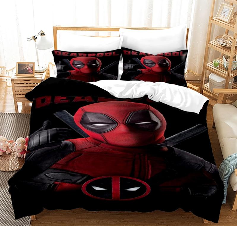 Copripiumino Deadpool Nero