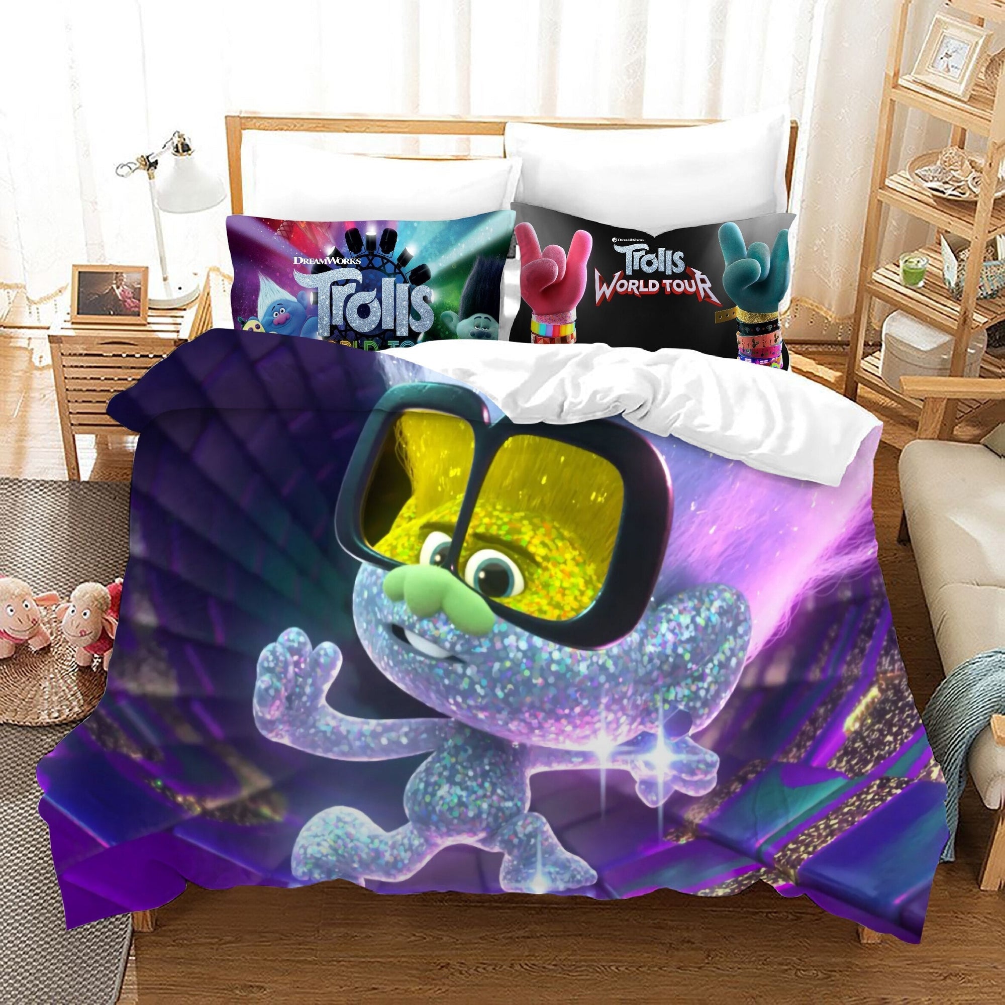 Copripiumino Troll Rosa Lucido