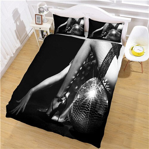 Copripiumino Nero Da Discoteca Sexy