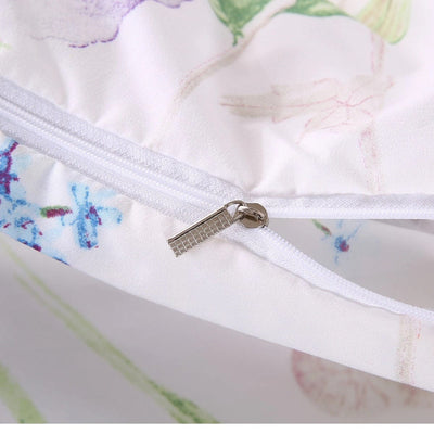 Copripiumino Bianco Con Fiori