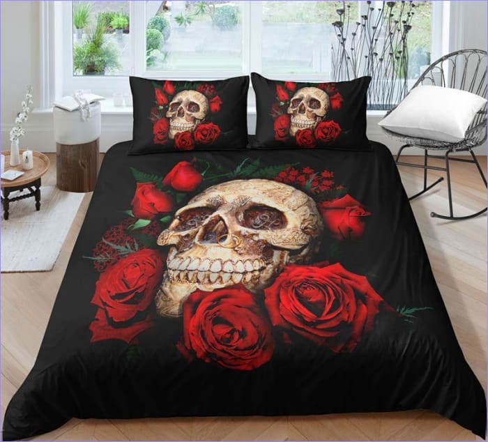 Copripiumino Con Gru E Rose