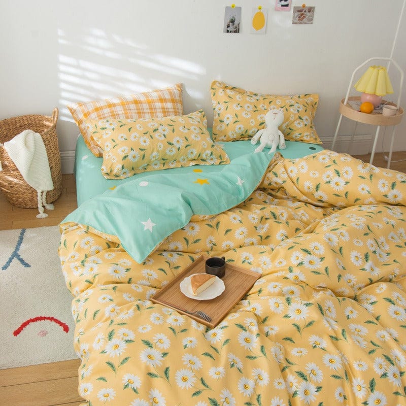 Copripiumino Fiorellini Gialli