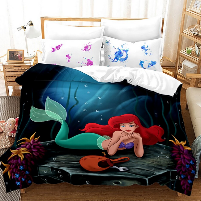 Copripiumino Nero Della Sirenetta