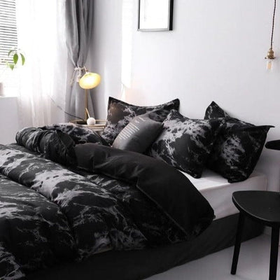 Copripiumino Nero E Grigio