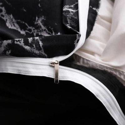 Copripiumino Nero E Grigio