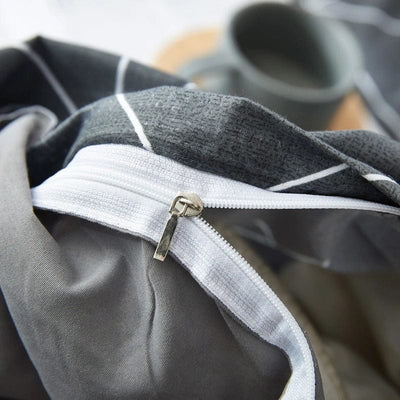 Copripiumino Triangolo Grigio