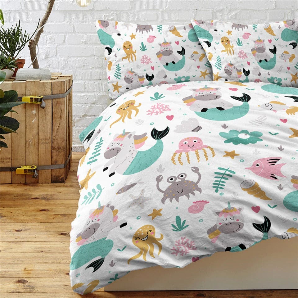 Trapunta Con Stampa Unicorno