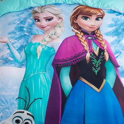 Set Biancheria Da Letto Con Disegno Di Anna Ed Elsa