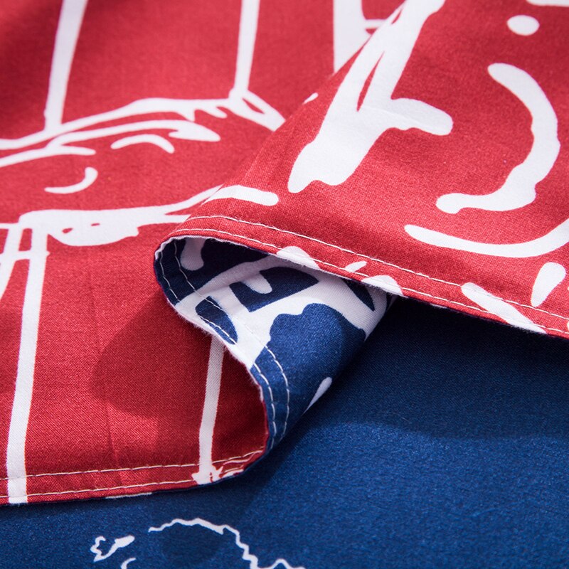 Set Biancheria Da Letto Rosso I Love London