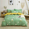 Set Di Biancheria Da Letto Scandinavo Verde E Giallo