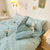 Set Biancheria Da Letto Scozzese Bianco E Blu