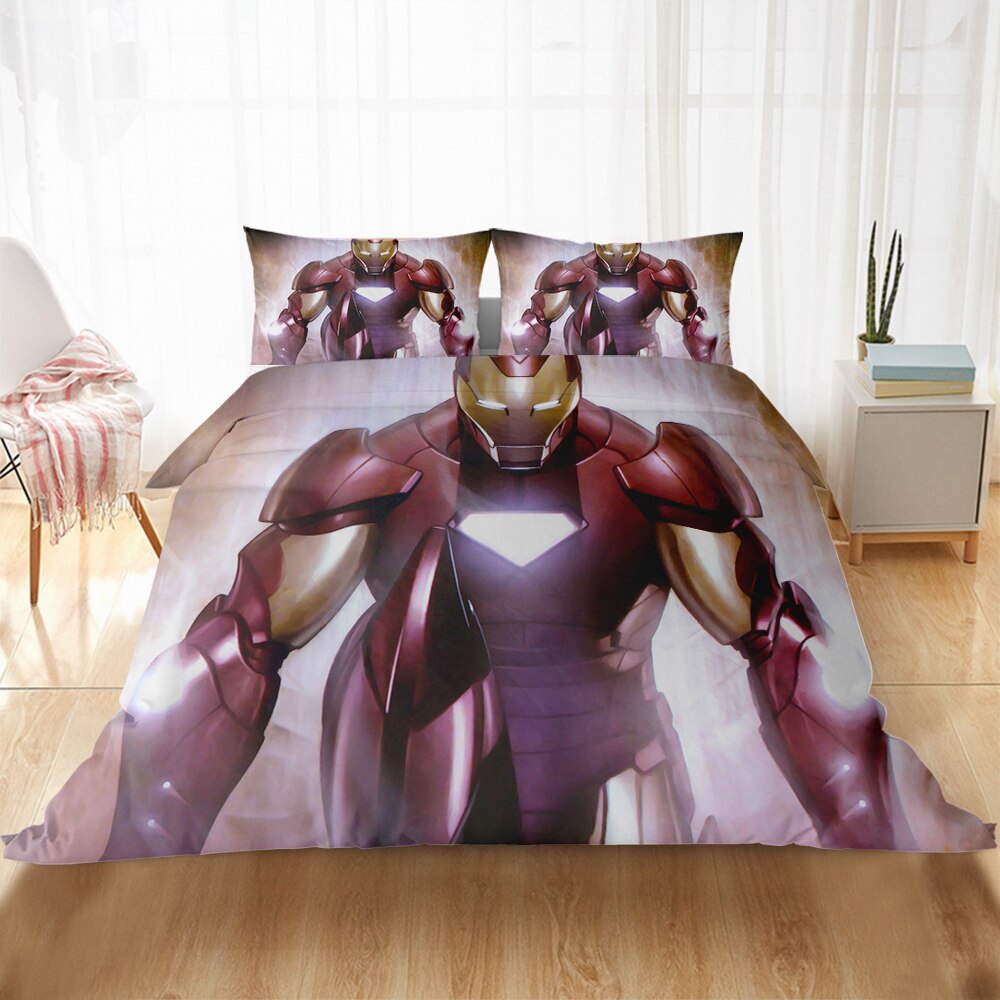 Copripiumino Avengers Iron Man Bianco