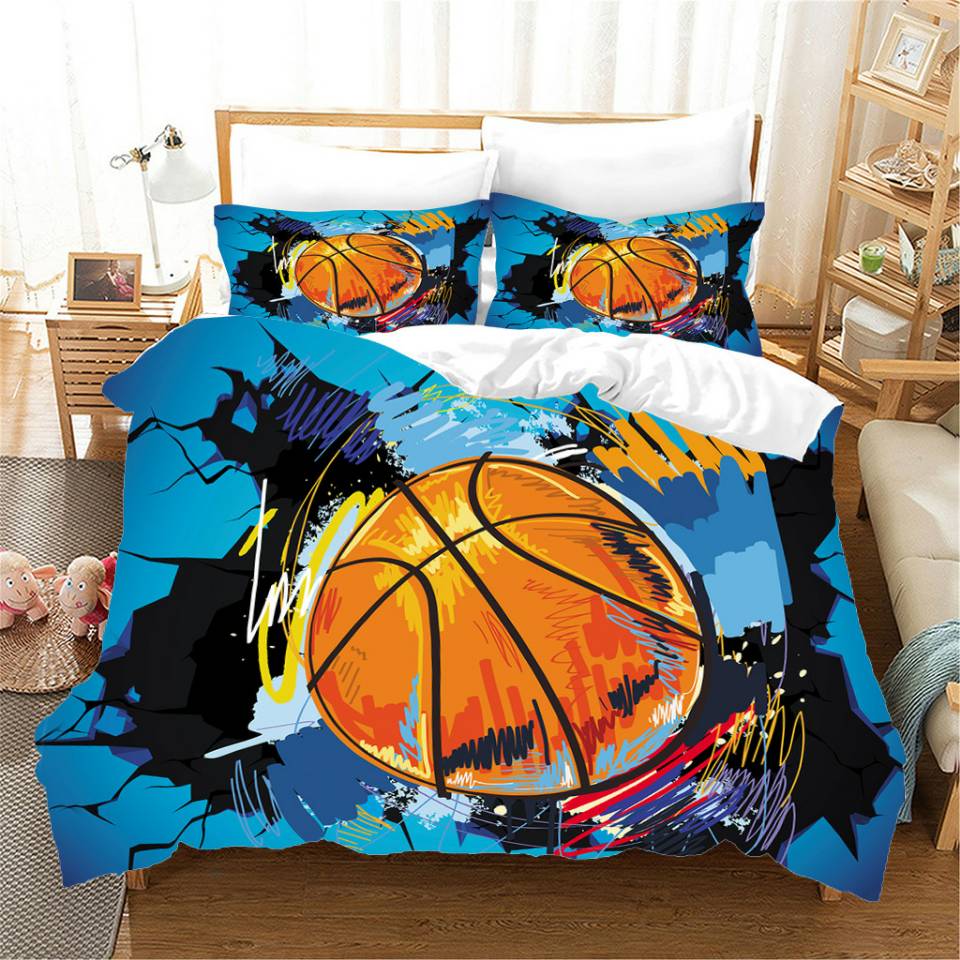 Copripiumino Da Basket Sfumato Blu