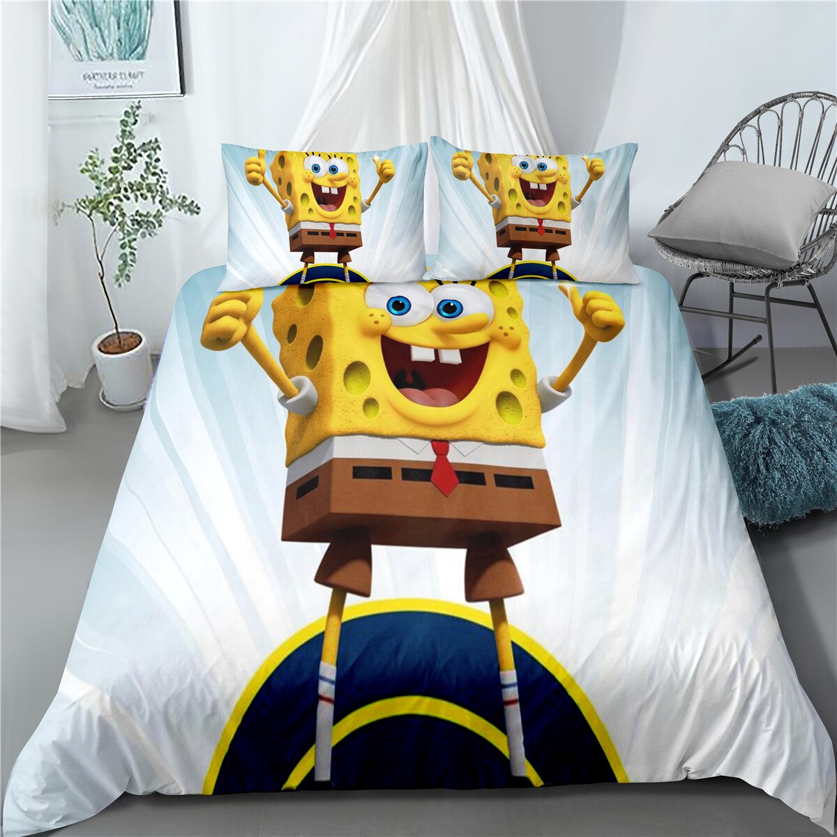 Copripiumino Bianco Vincitore Di Spongebob
