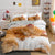 Copripiumino Bianco Gatto Zenzero