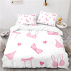 Copripiumino Bianco Lingerie Rosa
