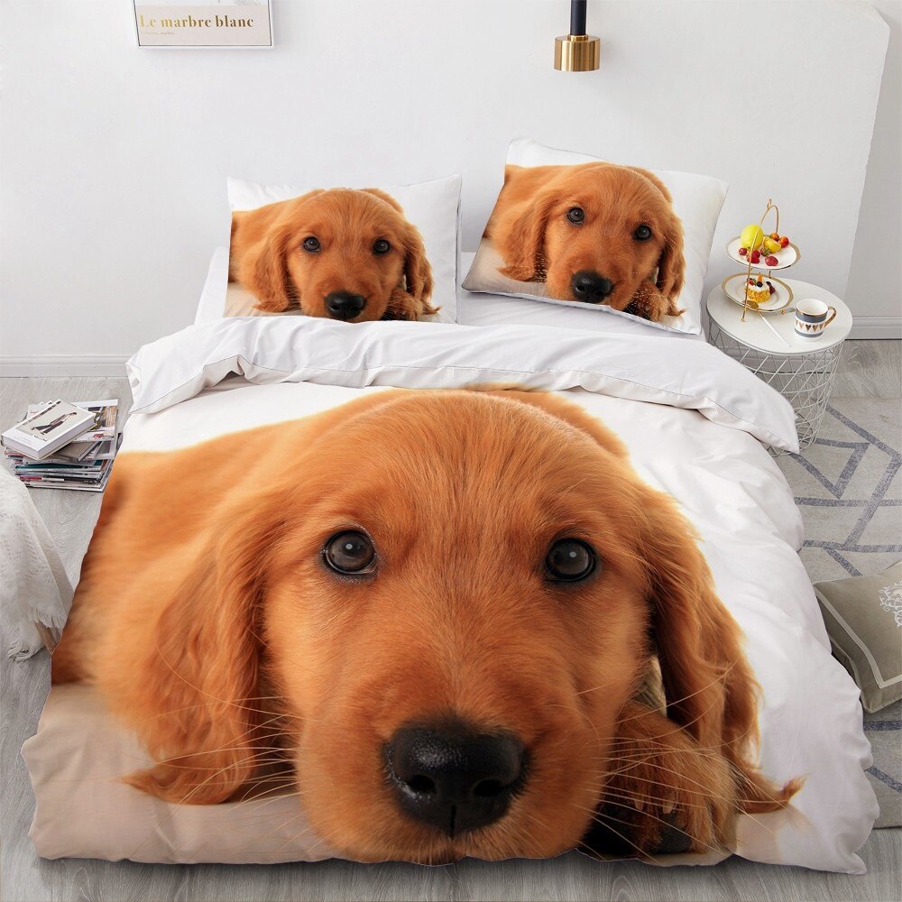 Copripiumino Bianco Golden Retriever
