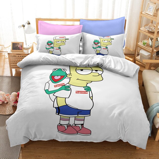 Copripiumino Bianco I Simpson Bart