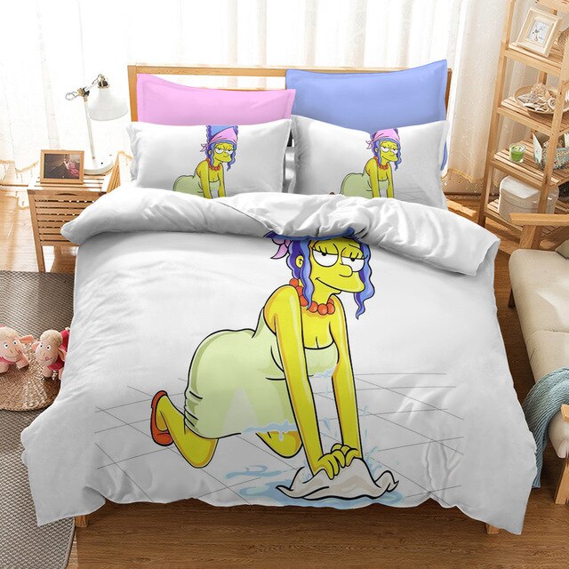 Copripiumino Bianco I Simpson Marge