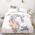 Copripiumino Bianco Unicorno Multicolore