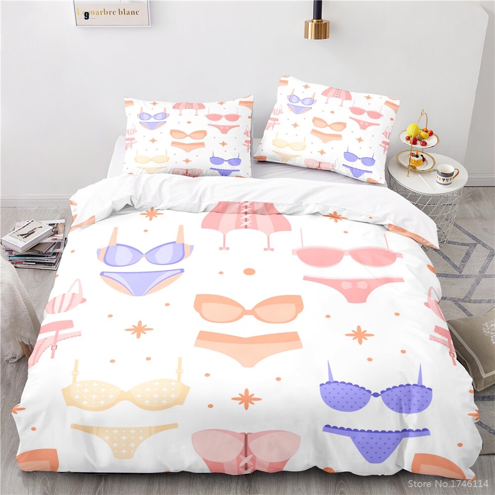 Copripiumino Bianco Lingerie Multicolore