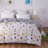 Copripiumino Triangolo Bianco Blu E Giallo