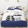 Copripiumino Carino Panda Blu E Bianco