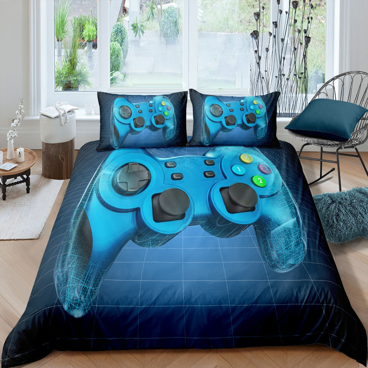 Copripiumino Blu Per Controller Di Gioco