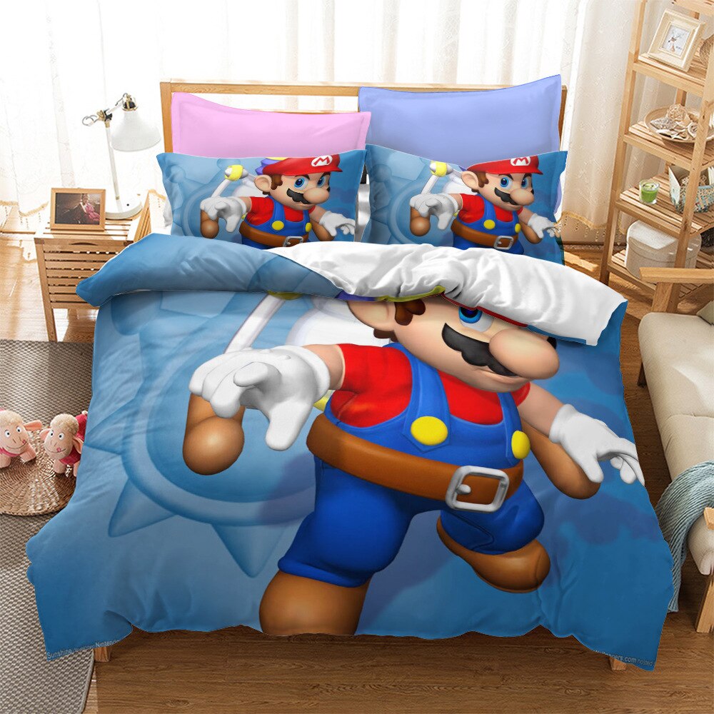 Copripiumino Blu Mario