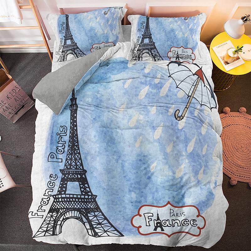 Copripiumino Paris Rain Blue