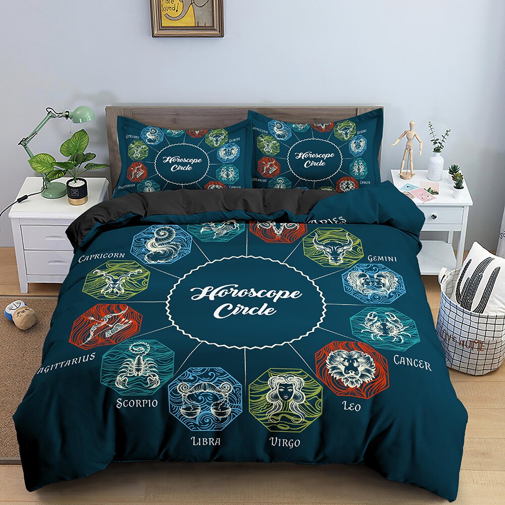 Segno Zodiacale Copripiumino Blu