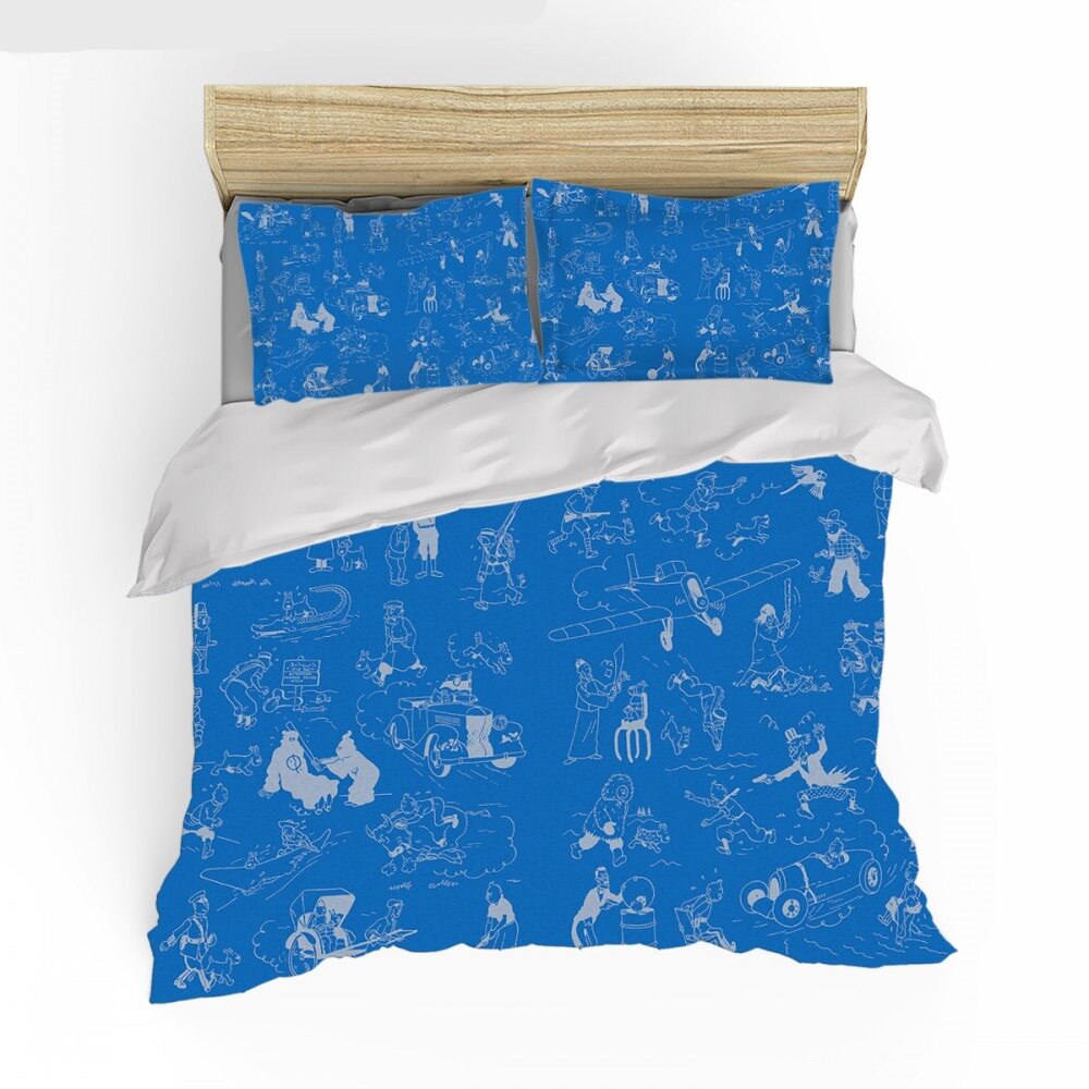 Copripiumino Blu Tintin Disegni