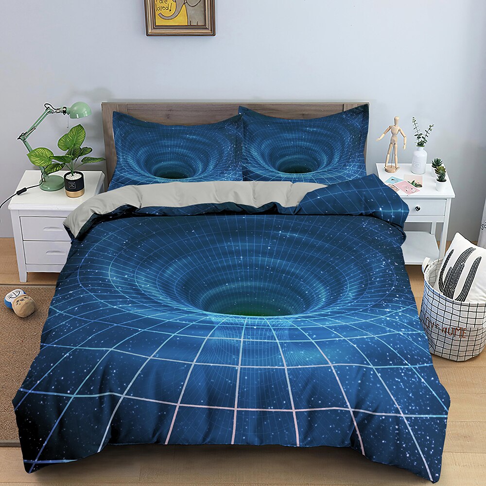 Copripiumino Blu A Foro Infinito