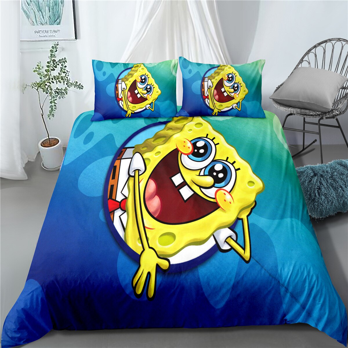 Copripiumino Happy Spongebob Squarepants
