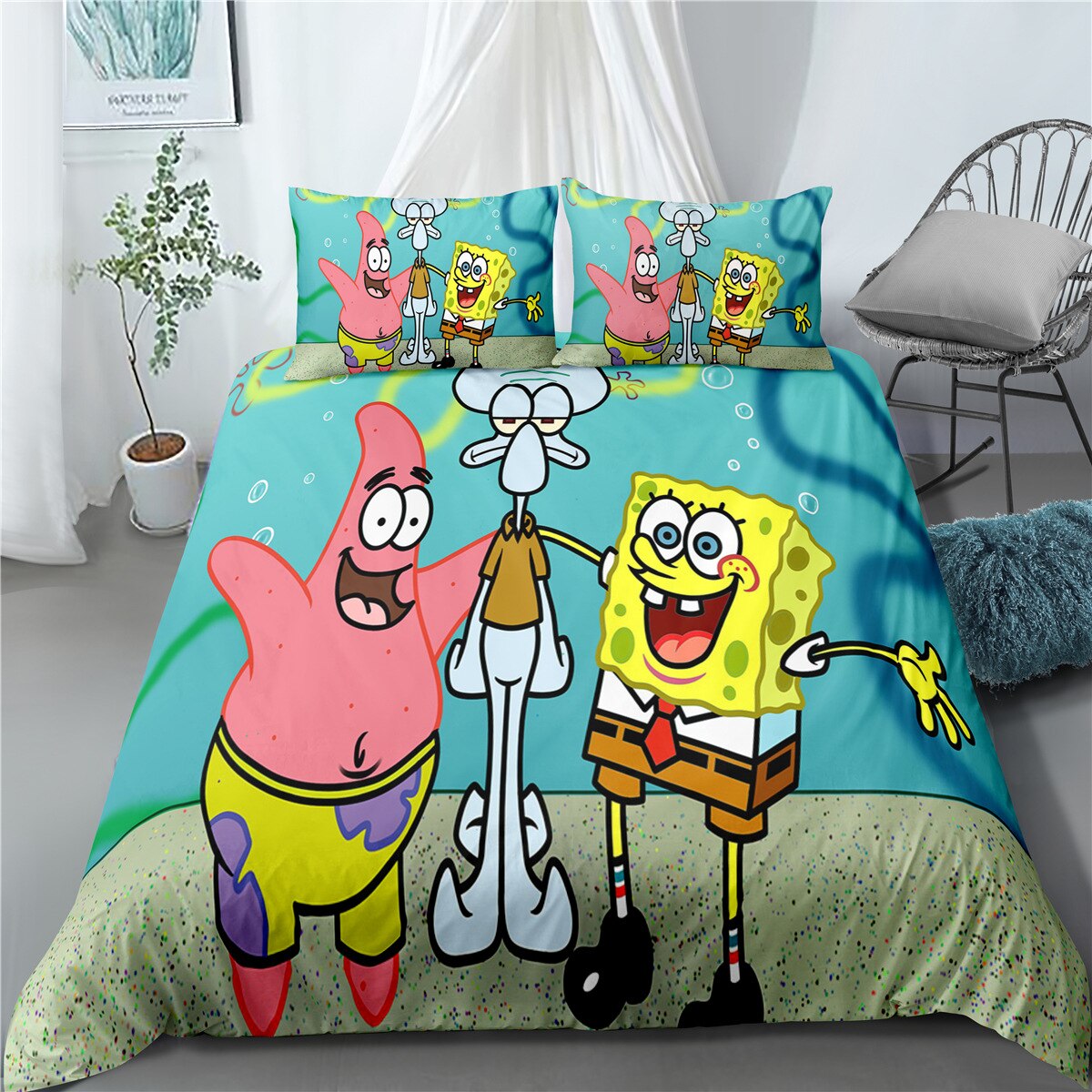 Copripiumino Spongebob Squarepants Patrick E Carlo