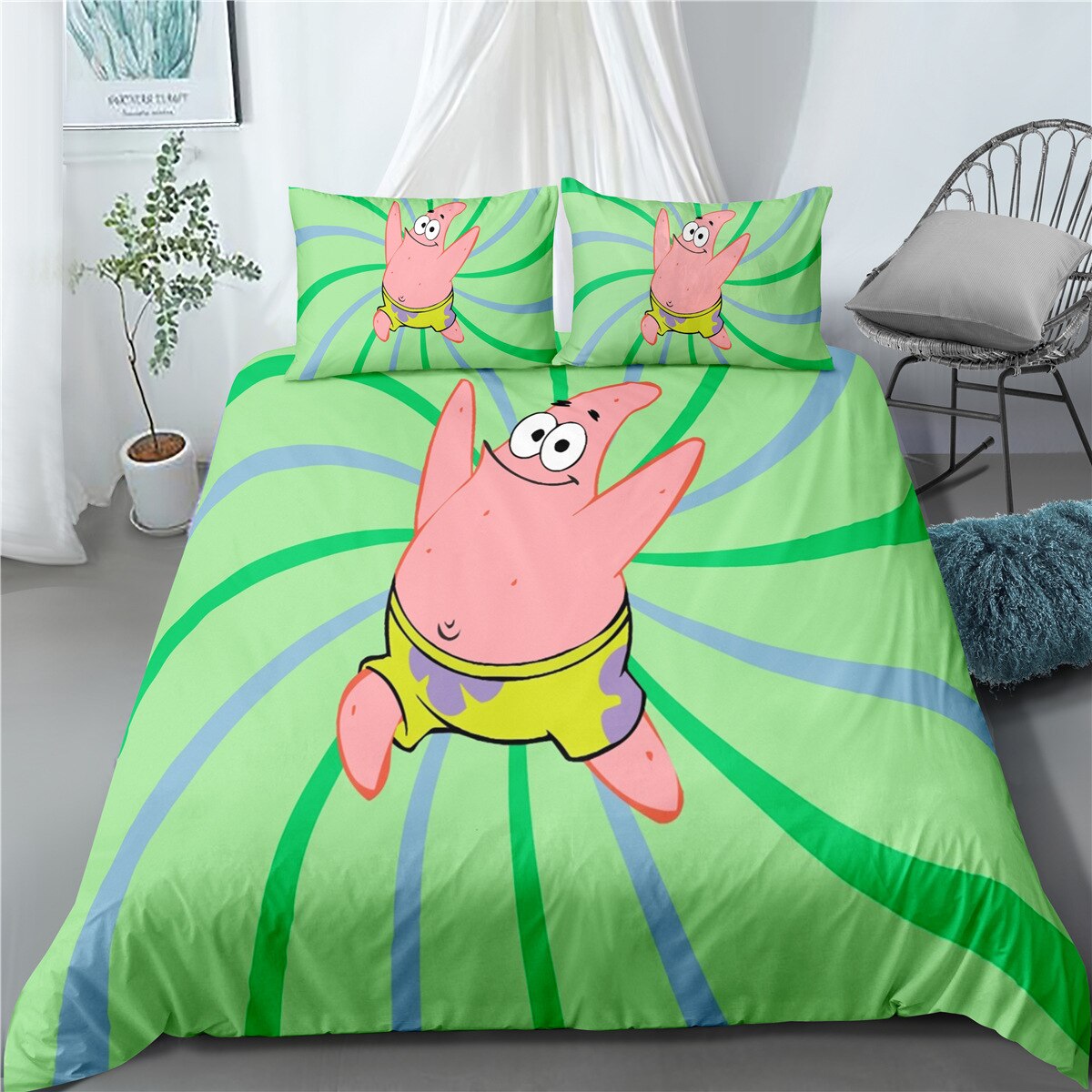 Copripiumino Spongebob Squarepants Patrick Verte