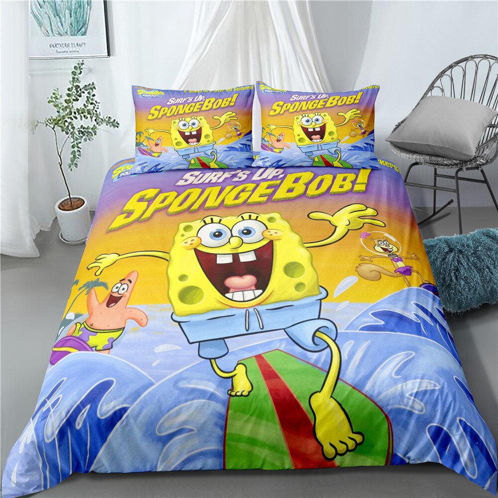 Copripiumino Da Surf Spongebob