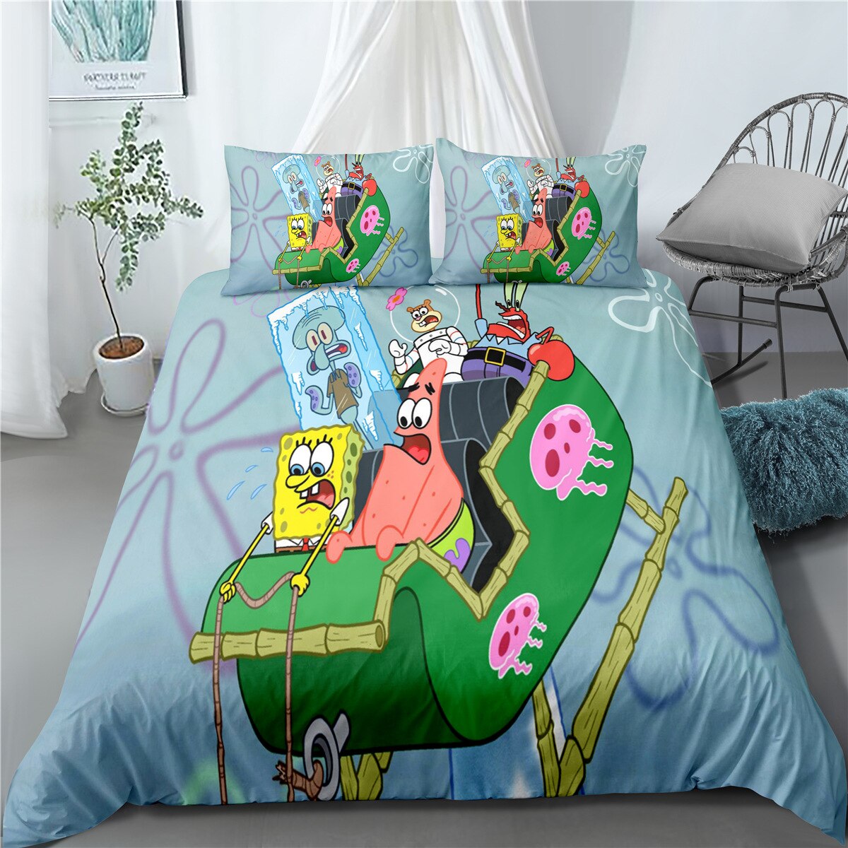 Copripiumino A Slitta Spongebob