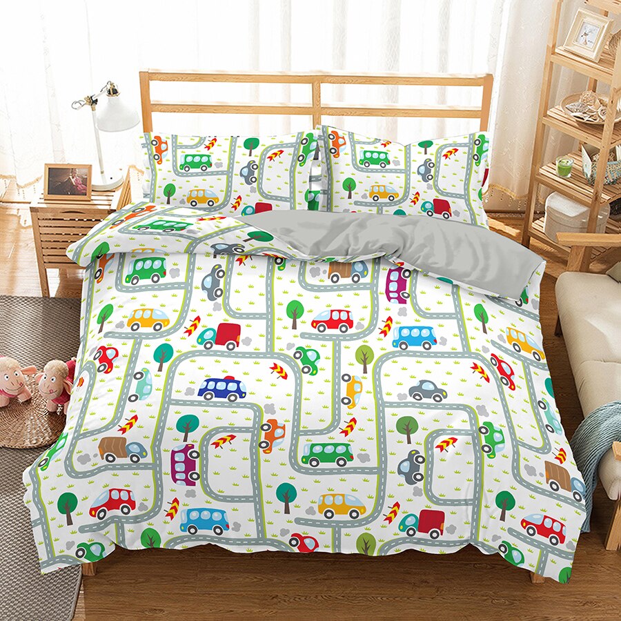 Copripiumino Piccolo Circuito Di Macchinine Colorate