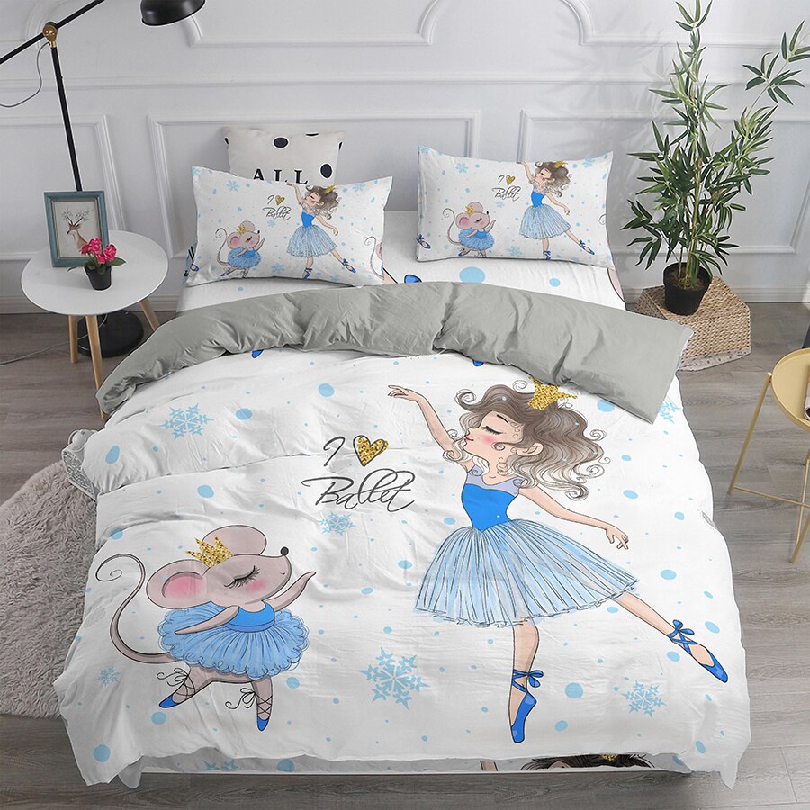 Copripiumino Ballerino Blu Con Un Topo