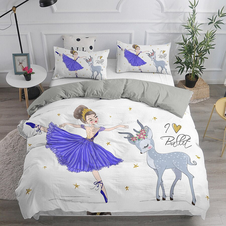 Copripiumino Ballerino Blu Con Fulvo