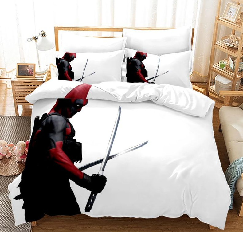 Copripiumino Deadpool Bianco