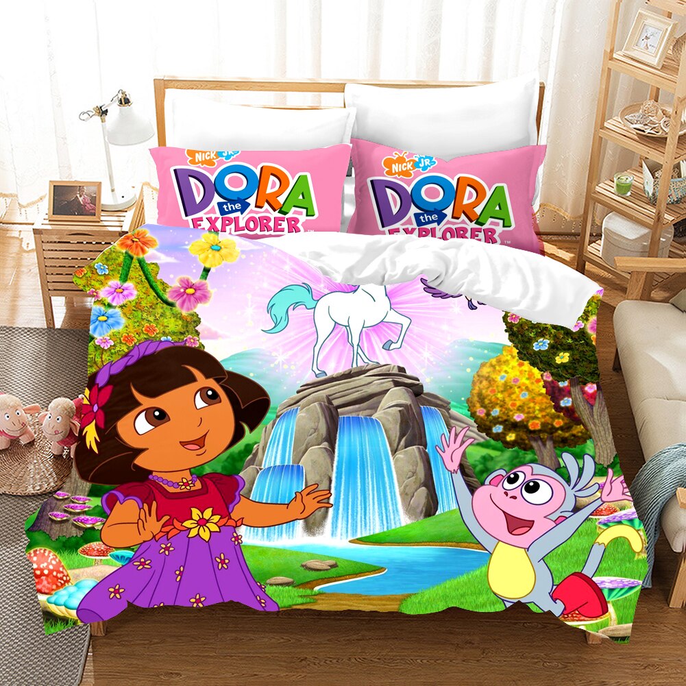 Copripiumino Dora L'esploratrice E L'unicorno