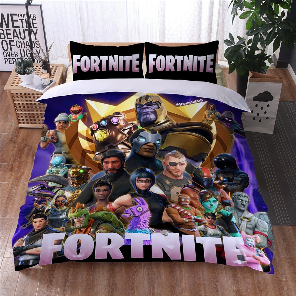 Copripiumino Fortnite E Thanos