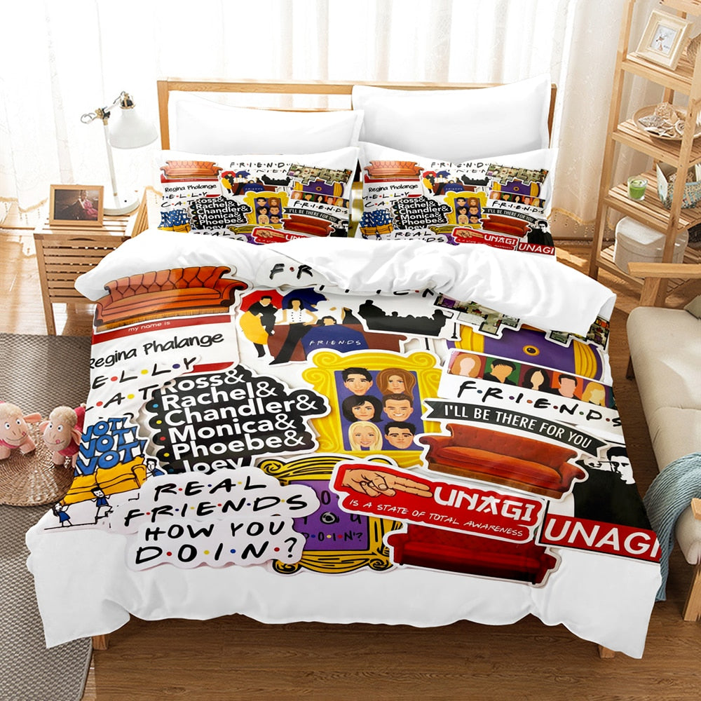 Copripiumino Amici Disegno