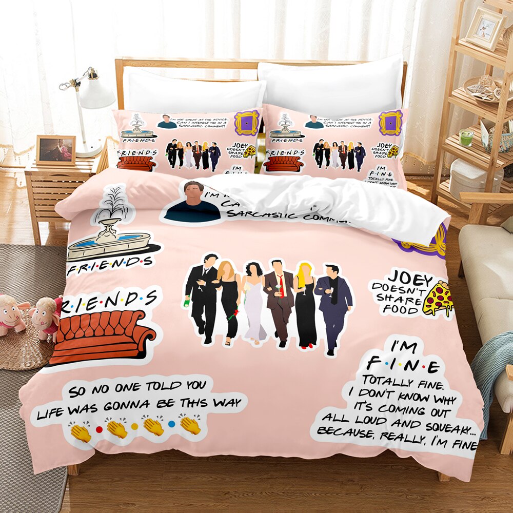 Copripiumino Amici Rosa