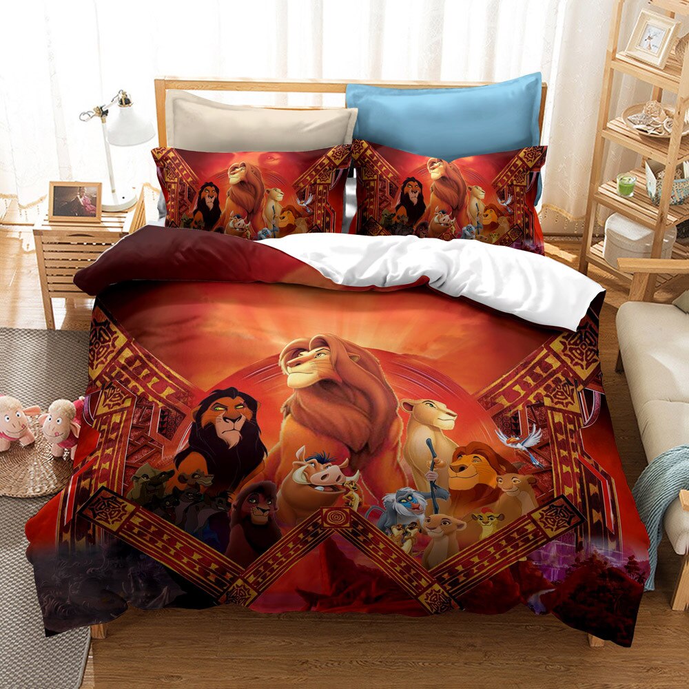 Copripiumino Le Roi Lion In Cotone - Per Letto Singolo, 140x200 Cm, Con Federa, Tema Il Re Leone - Foto 7