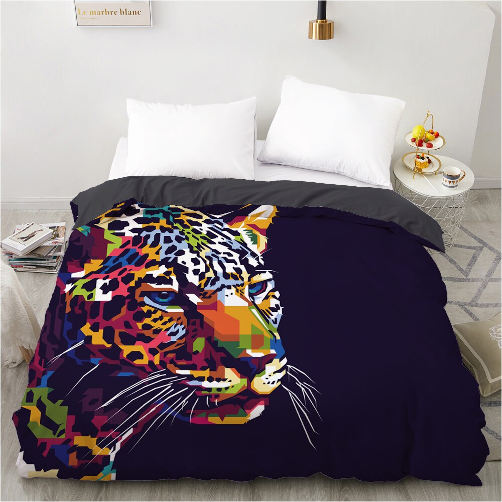 Copripiumino Leopardato Multicolore